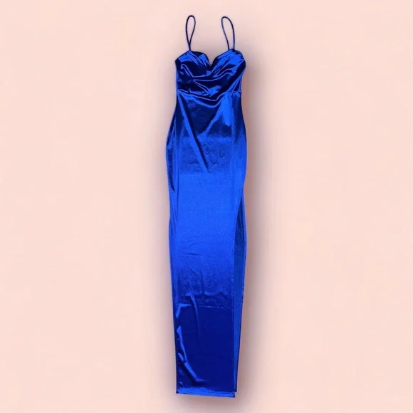 windsor royal blue prom dress Navy Blue Floral Prom Dresses